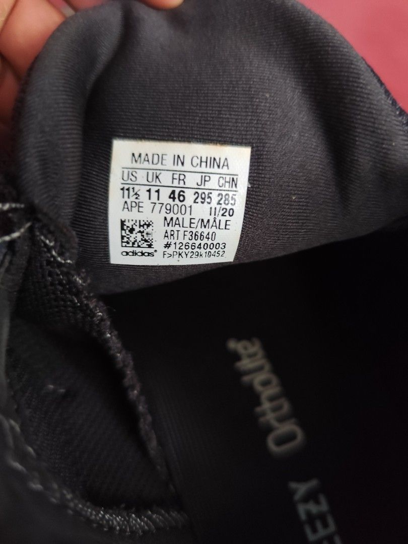 Adidas Yeezy (Category: Sneakers) located in Puerto Princesa. Submitted by secondhand_bliss (Listing ID 1453513301, Image 3). Description: - Adidas Yeezy 500 - Size: US 11.5 - Condition: Pre-owned, worn - Details: Soles show dirt, uppers have scuffs and dust (please check photos) - Features: Ortholite insoles .