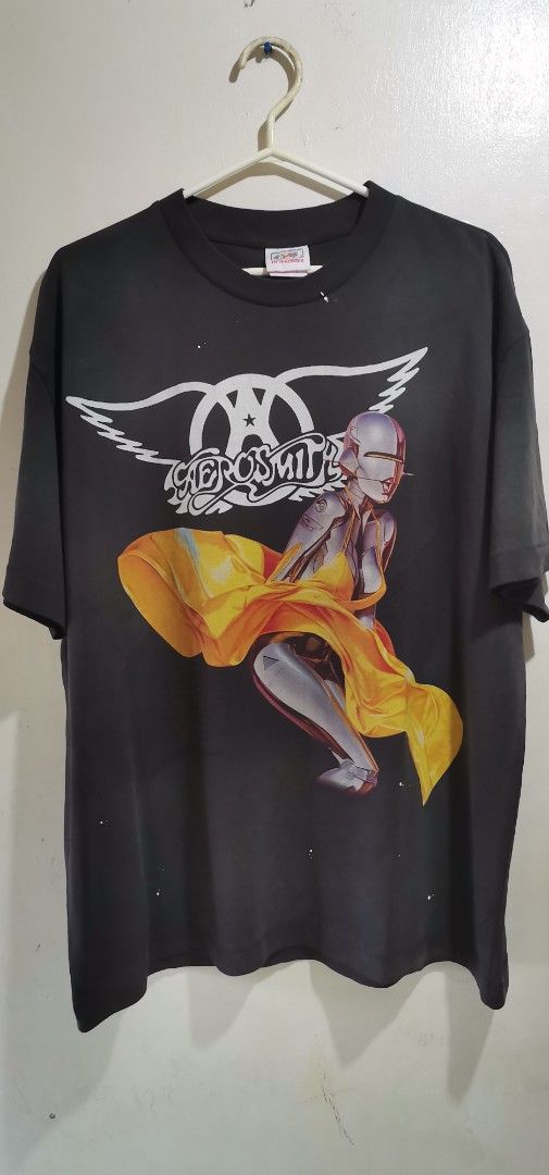 Aerosmith band shirt (Category: Tshirts & Polo Shirts ) located in Cebu City. Submitted by trex89 (Listing ID 1453515093, Image 1). Description: Aerosmith Just Push Play Large on tag 24x30 Brandnew (fitted only) RFS: not my size.