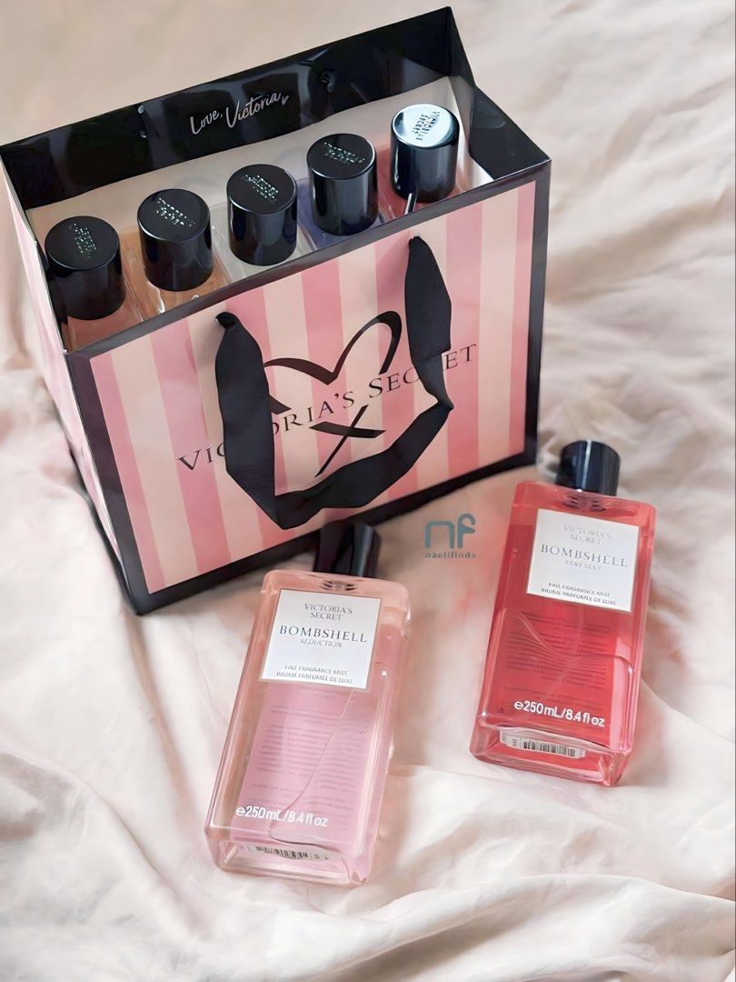 Auth VS Bombshell Fine Mist 250ml (Category: Fragrance & Deodorants) located in Manila. Submitted by jdjdnxei (Listing ID 1453434144, Image 3). Description: 750 each (comes with paper bag until stocks last) IG@NAELIFINDS.