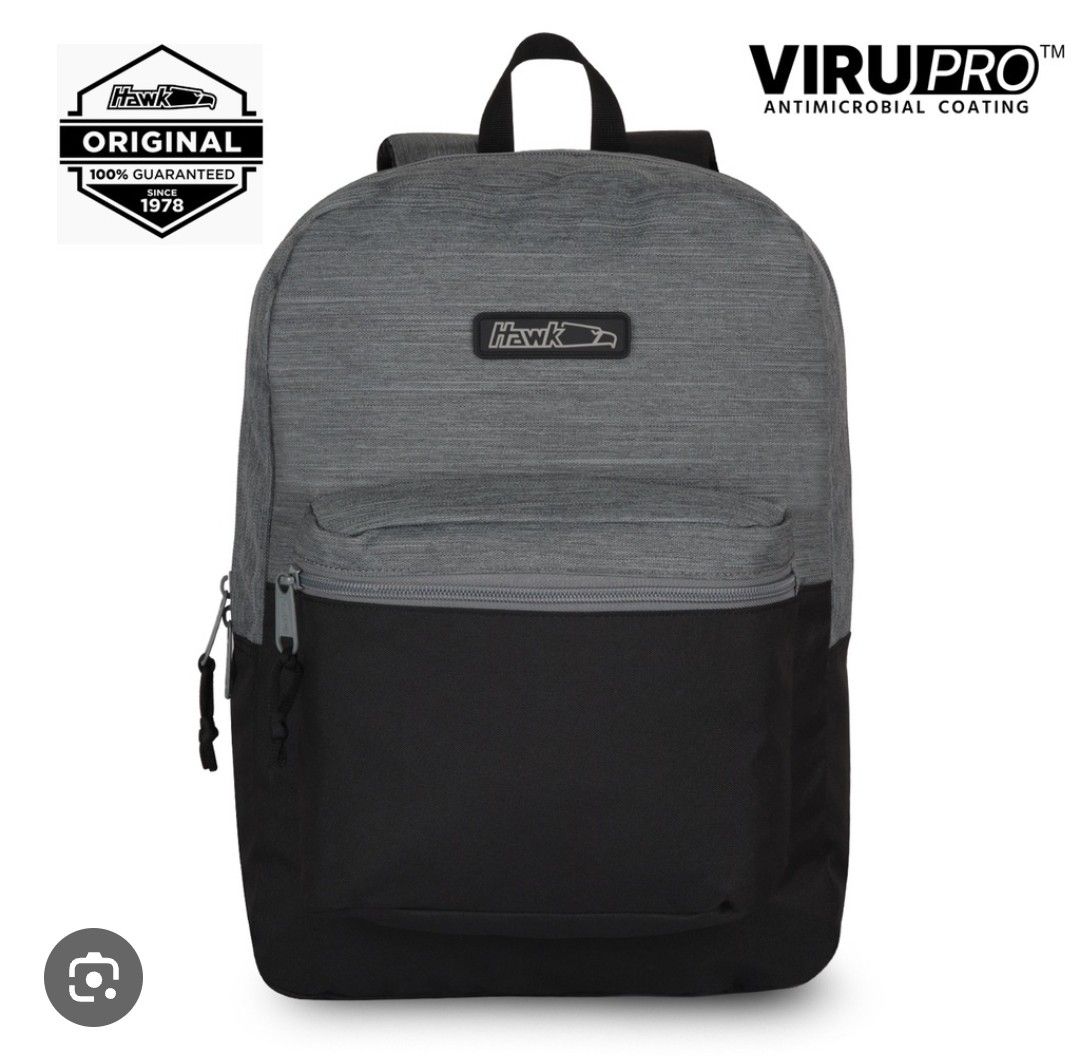 Authentic HAWK 5453 Backpack Brown-Gray Dual Tone (Category: Backpacks) located in San Jose del Monte. Submitted by my_mochibonney (Listing ID 1453519396, Image 1). Description: AUTHENTIC HAWK BAG WITH TAGS ISSUE: ZIPPERS ONLY & NEEDS WASH Condition: 7.5/10 (reasonable price as this is preloved) ~ Gcash, GoTyme, Maribank, Maya 📍SJDM, Bulacan.