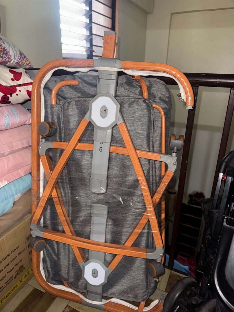 Baby Crib Cradle Bassinet with Wheels (Category: Cots & Cribs) located in Caloocan City. Submitted by raizzenram18173 (Listing ID 1453529404, Image 2). Description: FOR SALE NEW BORN BABY CRIB AND STROLLER NO ISSUE 2 MONTHS LANG NAGAMIT RFS: NEED NG SPACE SA BAHAY.