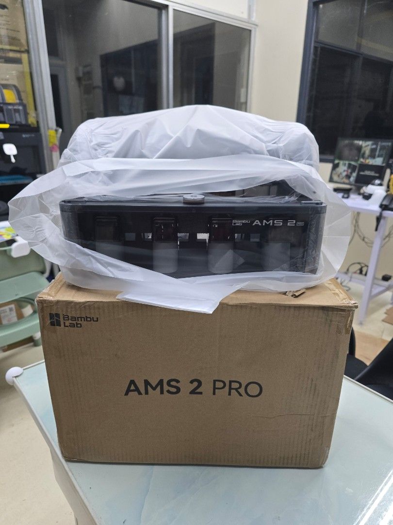 Bambu Lab AMS 2 PRO (Category: Designer & Blind Box Toys) located in Tanauan. Submitted by oeyalbao (Listing ID 1453595558, Image 2). Description: - Brand new in box, unused Bambu Lab AMS 2 PRO. - Unlock multi-color 3D printing capabilities. - Essential upgrade for your Bambu Lab printer. - Get vibrant, multi-colored prints with ease. - Feel free to ask any questions!.