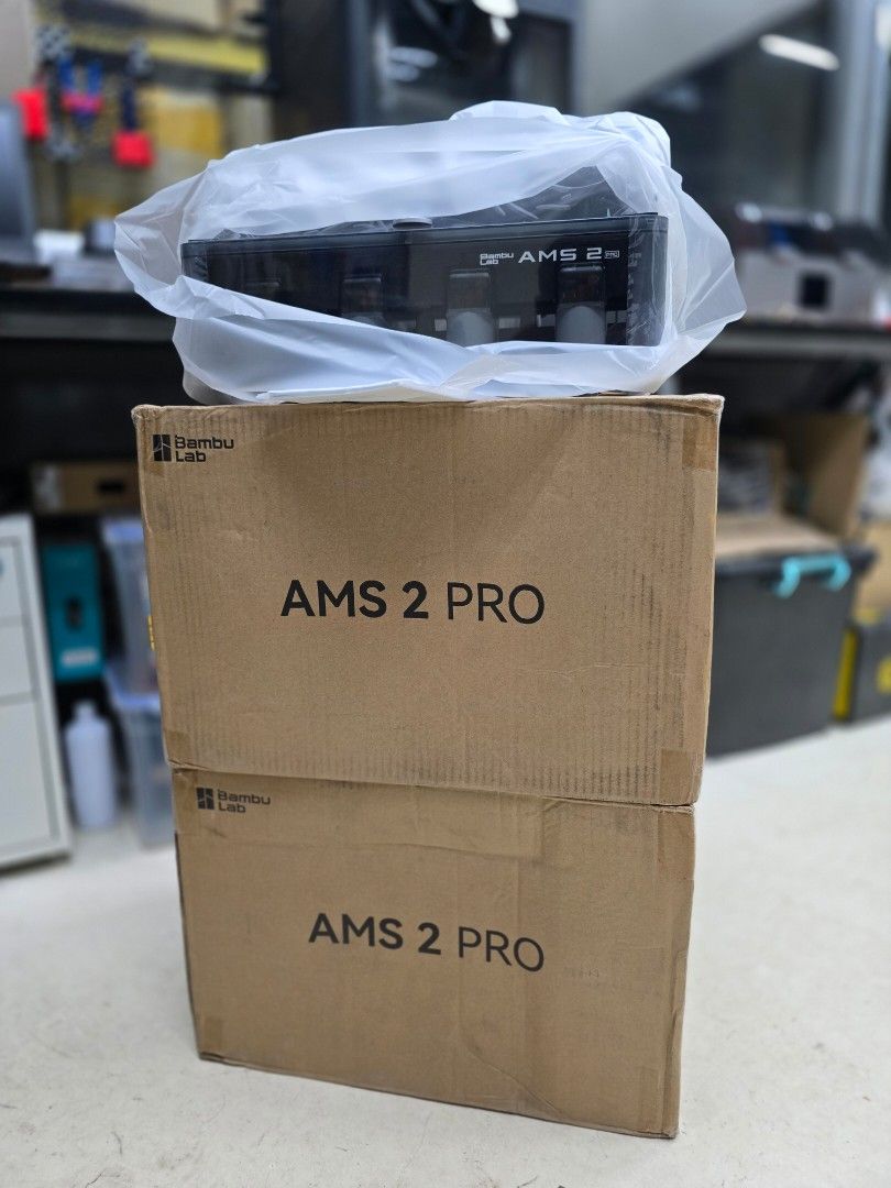 Bambu Lab AMS 2 PRO (Category: Designer & Blind Box Toys) located in Tanauan. Submitted by oeyalbao (Listing ID 1453595558, Image 1). Description: - Brand new in box, unused Bambu Lab AMS 2 PRO. - Unlock multi-color 3D printing capabilities. - Essential upgrade for your Bambu Lab printer. - Get vibrant, multi-colored prints with ease. - Feel free to ask any questions!.