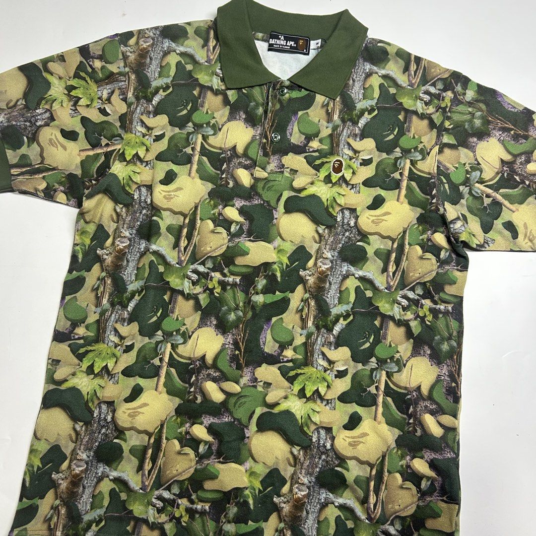 Bape Village Camo PoloShirt (Category: Tshirts & Polo Shirts ) located in Manila. Submitted by watdahek (Listing ID 1453611897, Image 3). Description: Bape Village Camo PoloShirt Medium Authentic No Issue .