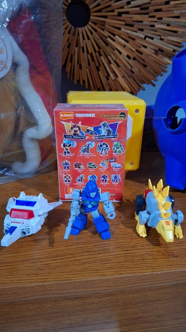 BloKees Transformers Action Figures Lot (Category: Action & Battle Toys) located in Quezon City. Submitted by klayman (Listing ID 1453456359, Image 2). Description: For Sale Assorted Blokees Transformers Available Brawl and Jetfire only 70 each or buy both for 120 -Brawl not yet built, opened box only.