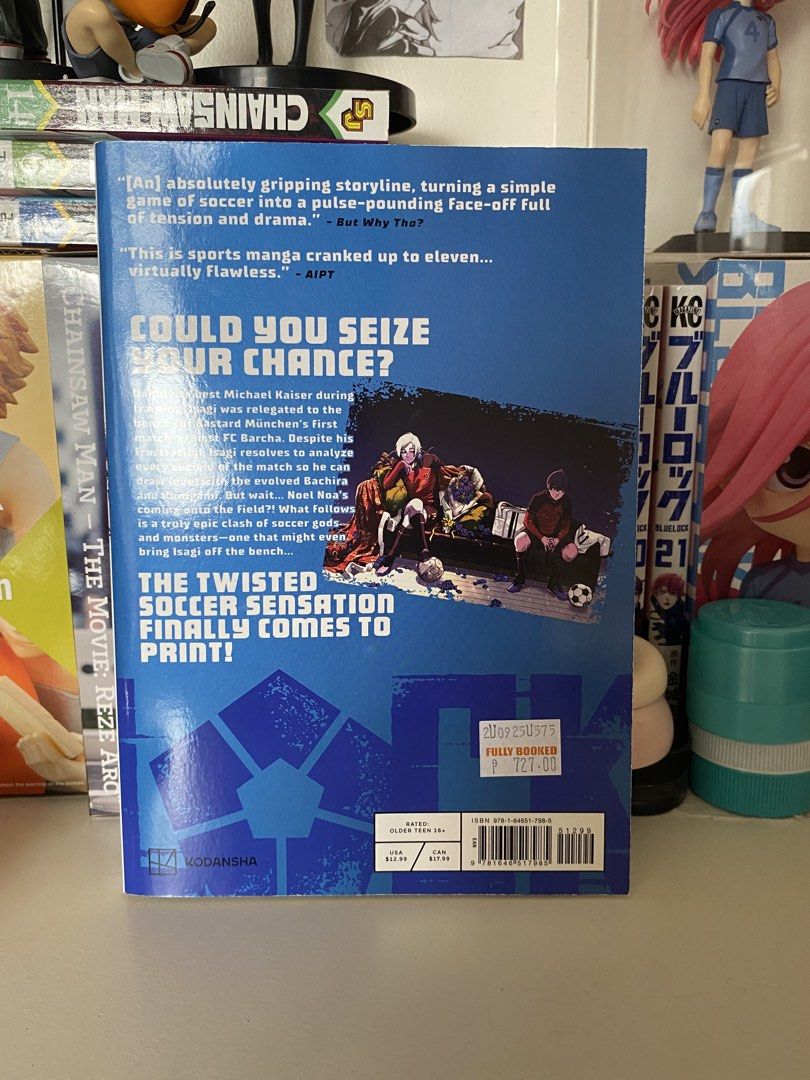 Blue Lock Manga Volume 19 (Category: Comics & Manga) located in Manila. Submitted by thea.dc (Listing ID 1453477788, Image 2). Description: Blue Lock manga volume 19. Story by Muneyuki Kaneshiro, art by Yusuke Nomura. This volume continues the intense soccer action. Great for fans of the series. Rfs: Bought for display I ship via Lalamove but I can also do meet up around UST or Gateway!.