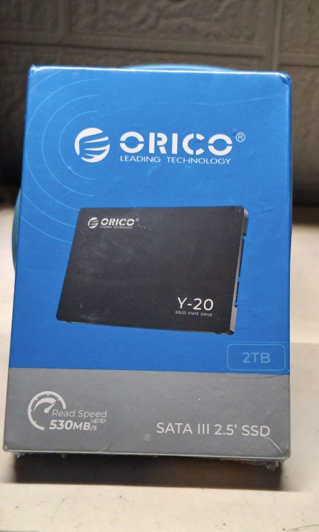 Brandnew ORICO 2tb Sata 2.5 SSD (Category: Computer Parts) located in Pasig City. Submitted by masterkevinkarl (Listing ID 1453613151, Image 1). Description: Brandnew ORICO 2tb Sata 2.5 SSD 2tb brandnew sealed 2.5 sata pickup or lalamove, Cainta.