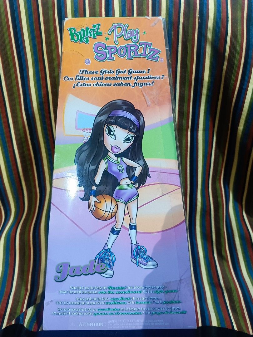 Bratz Play Sportz Jade ( Reboxed ) (Category: Kids Toys) located in Batangas. Submitted by pj_02 (Listing ID 1453569005, Image 2). Description: - Play Sportz Jade Bratz doll - Basketball theme - Comes in original packaging - Ideal for Bratz collectors and fans Method of payment is Gcash or BPI bank transfer. Shipping Fee must be shouldered by the buyer. Method of Shipment via J&T.