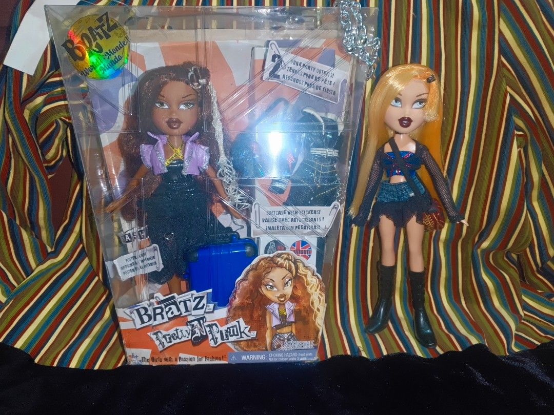 Bratz Pretty n Punk Sasha & Cloe (Category: Kids Toys) located in Batangas. Submitted by pj_02 (Listing ID 1453575692, Image 1). Description: - Bratz Rock Angelz doll: Brand new, still in original packaging. - Bratz Fierce All Punk doll: Out of box, displayed. - Ideal for Bratz collectors or for playtime. Method of payment is Gcash or BPI bank transfer. Shipping Fee must be shouldered by the buyer. Method of Shipment via J&T.