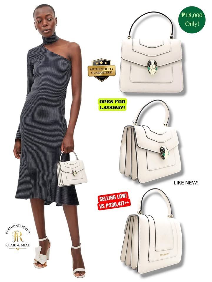 Bvlgari Serpenti Forever Top Handle Bag (Category: Luxury Bags & Wallets) located in Mandaluyong City. Submitted by luxprelovedbagsparadise (Listing ID 1453532790, Image 3). Description: 🐍 Quiet luxury? More like unforgettable luxury. 🤍 The Bvlgari Serpenti Forever Top Handle Bag isn't just a handbag—it's a statement that speaks before you do. Timeless elegance, iconic craftsmanship, and that unmistakable Serpenti clasp make this a true collect