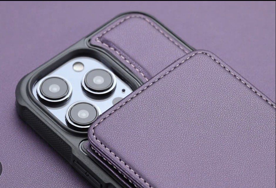 Casing for iphone 13 pro max (Category: Cases & Sleeves) located in Quezon City. Submitted by mnl.authentics_closet (Listing ID 1453521626, Image 2). Description: Brand new in deep purple color. With 6 card slots (flip style) Rfs. Bought the wrong variant by mistake .