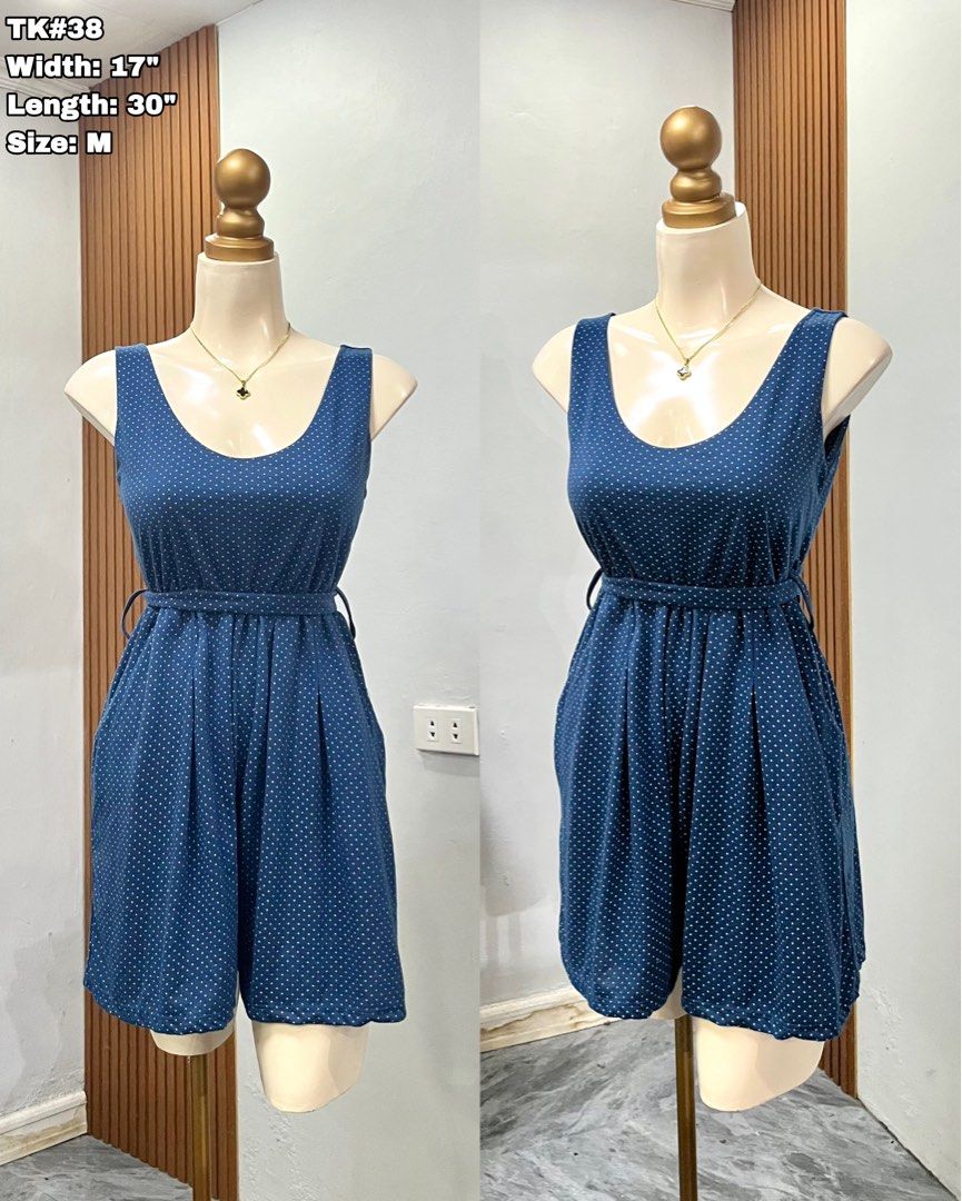 Casual Sleeveless Polka Cotton Romper (Category: Rompers) located in Cavite. Submitted by cnchnll (Listing ID 1453588356, Image 1). Description: 'Medium.