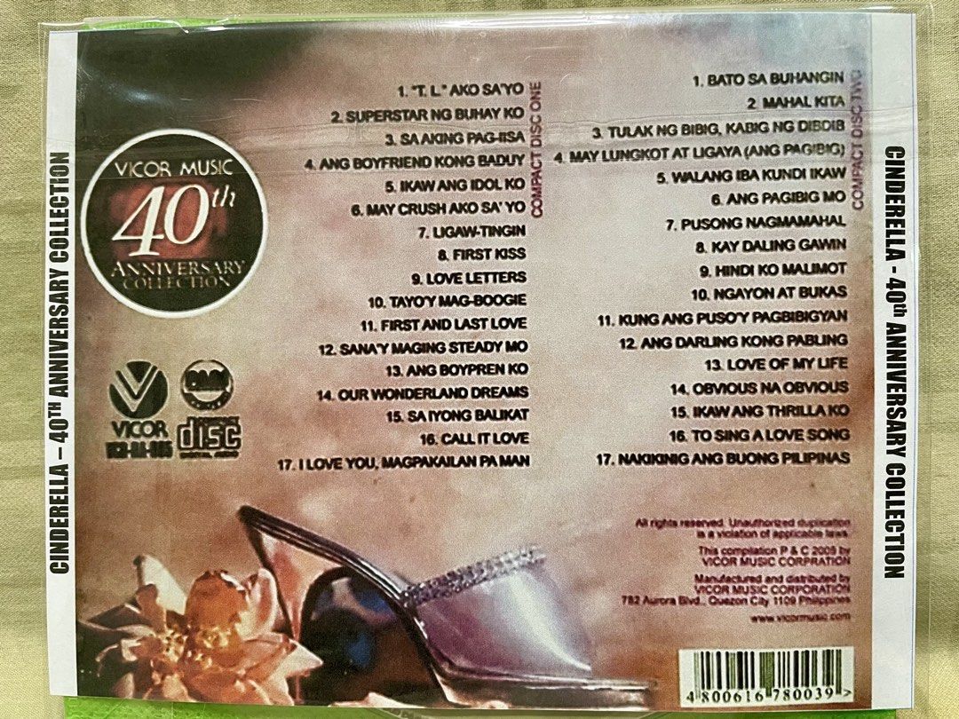 CD-R burned: Cinderella / Yolly Samson - ₱150 each (pls read description) (Category: CDs & DVDs) located in Las Pinas. Submitted by deeco_personal_items (Listing ID 1453553874, Image 3). Description: CD-R burned: Cinderella / Yolly Samson - ₱150 each - Cinderella 40th Anniversary 2 cds (₱300) - Yolly Samson Double Album Feature 1 cd (₱150) Mint condition Pls see tracklist of each volume on pic Please ensure your CD player supports CD-R burned aud