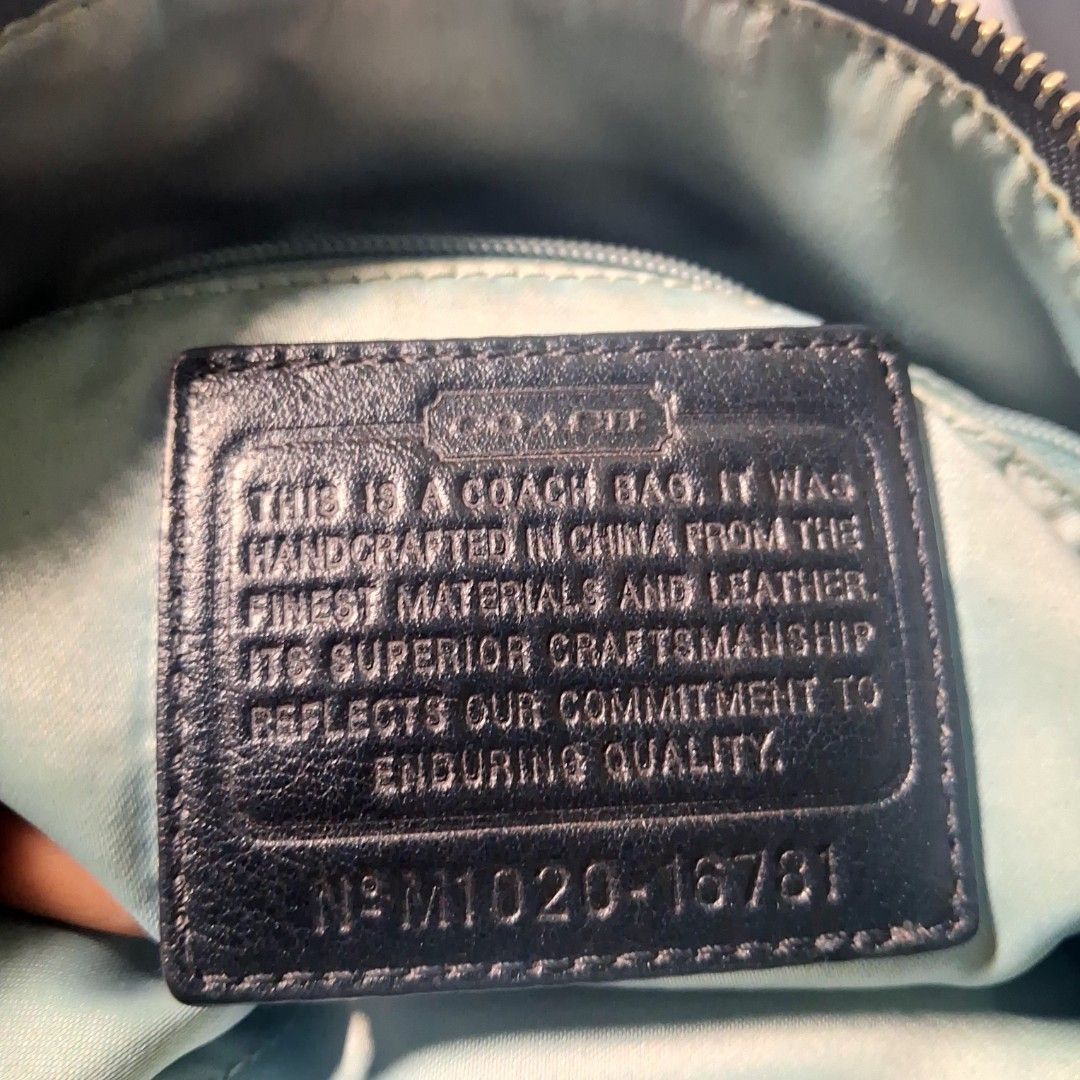 Coach Kristin Hobo Bag (Category: Luxury Bags & Wallets) located in Valenzuela. Submitted by sell.buy.acc (Listing ID 1453517864, Image 2). Description: - Authentic Black Coach Hobo Bag - Signature Coach Pattern - Genuine Leather Trim - Silver Hardware Accents - Bright Light Blue Interior - Secure Zipper Closure - Interior Serial Number Tag - Ideal for Everyday Carry.
