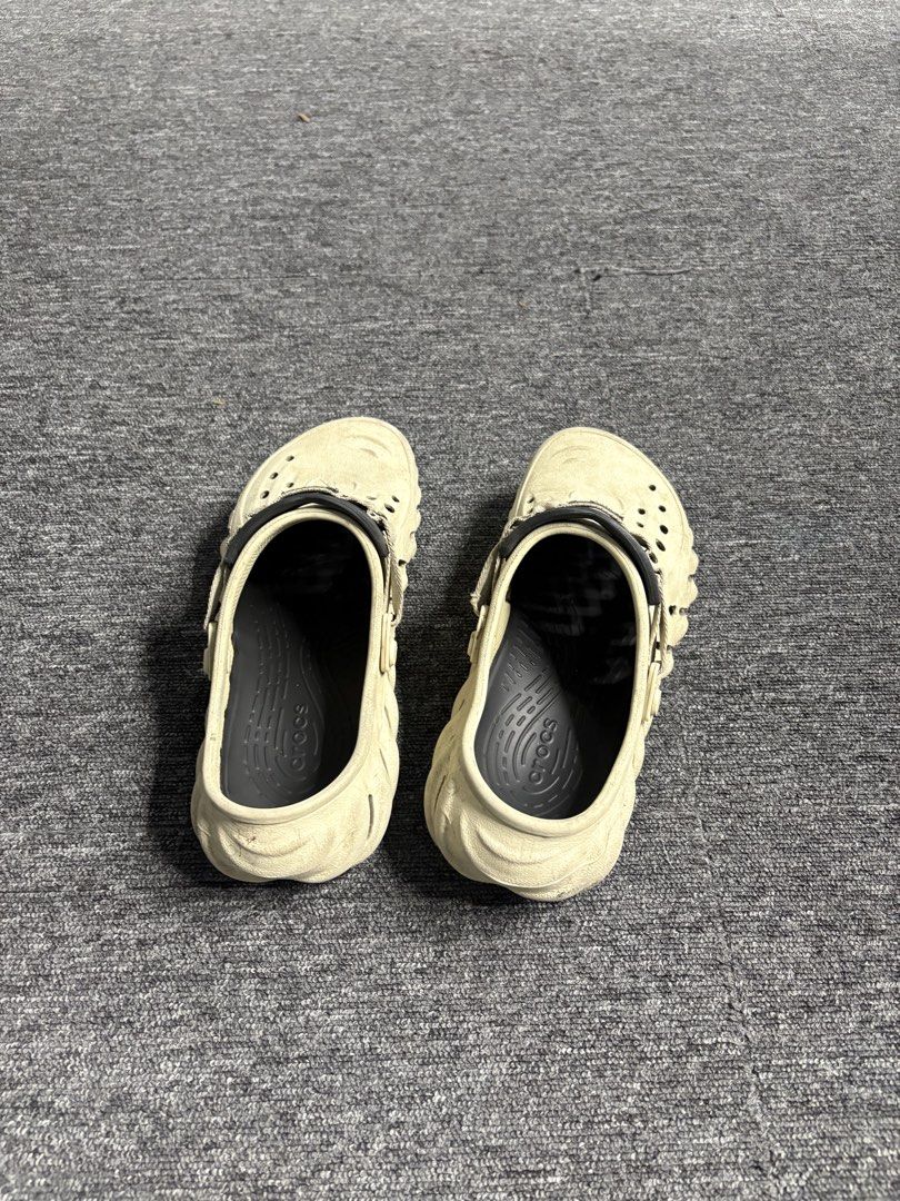 Crocs All-Terrain Clogs Beige (Category: Slippers & Slides) located in Manila. Submitted by acecaguind40299 (Listing ID 1453595657, Image 2). Description: - Beige Crocs All-Terrain Clogs - Super comfortable and durable - Perfect for outdoor adventures or lounging - Adjustable strap (can be worn up or down) - Minor scuffs from normal wear - Ready for a new owner.