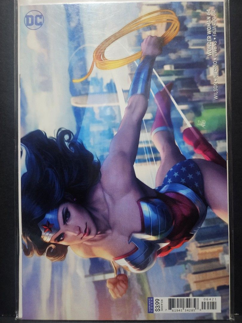DC Comic Wonder Woman #64. Artgerm Variant (Category: Comics & Manga) located in Mandaluyong City. Submitted by outta.knowhere (Listing ID 1453439008, Image 1). Description: 🚀Wonder Woman #64🚀 Artgerm Variant (Supermanila guest) VF- to VF+ P240 Please check and follow our socials/pages for more! FB: /OuttaKnowhereCC IG: @outta.knowhere Carousell: https://www.carousell.ph/u/outta.knowhere/.