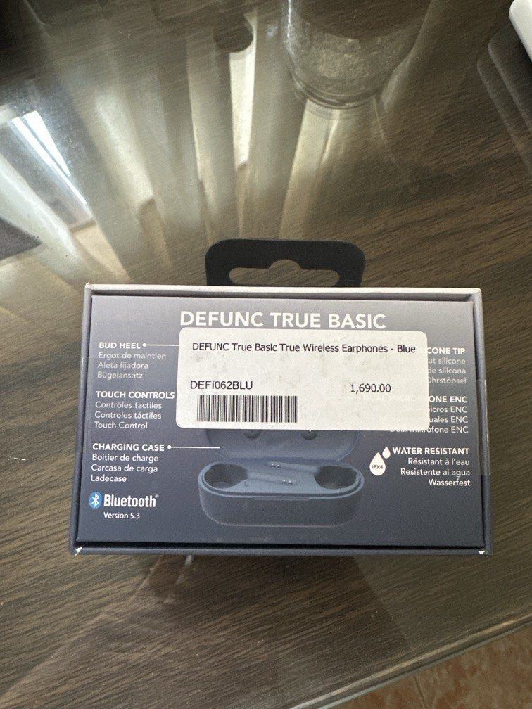 DEFUNC True Basic Wireless Earphones - Blue (Category: Earphones) located in Quezon City. Submitted by cel1111 (Listing ID 1453439825, Image 2). Description: .