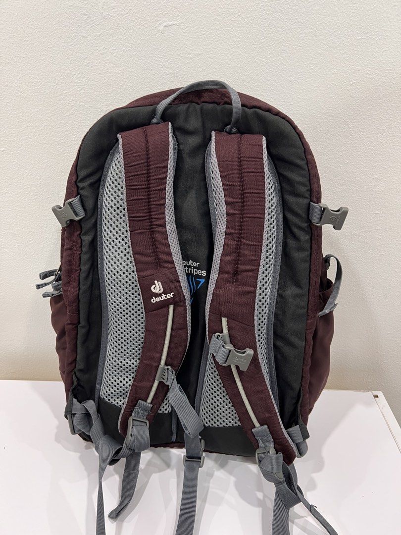Deuter giga backpack (Category: Backpacks) located in Manila. Submitted by threadtressure (Listing ID 1453582820, Image 2). Description: Deuter giga backpack dark violet. All zippers functioning well. Water repellent, great if you have a lot of papers of gadgets. RFS: No longer using Condition: 9.5/10 No issues.