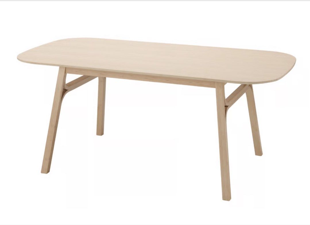 Dining Table (Category: Tables & Sets) located in Singapore. Submitted by ericaleesz (Listing ID 1453565544, Image 1). Description: - Light wood dining table (Ikea VOXLÖV dining table in light bamboo) - Moving sales; table is barely used and is the best study table ever. Strongly recommend! - Dimensions: 180cm (L) x 90cm (W) x 75cm (H).