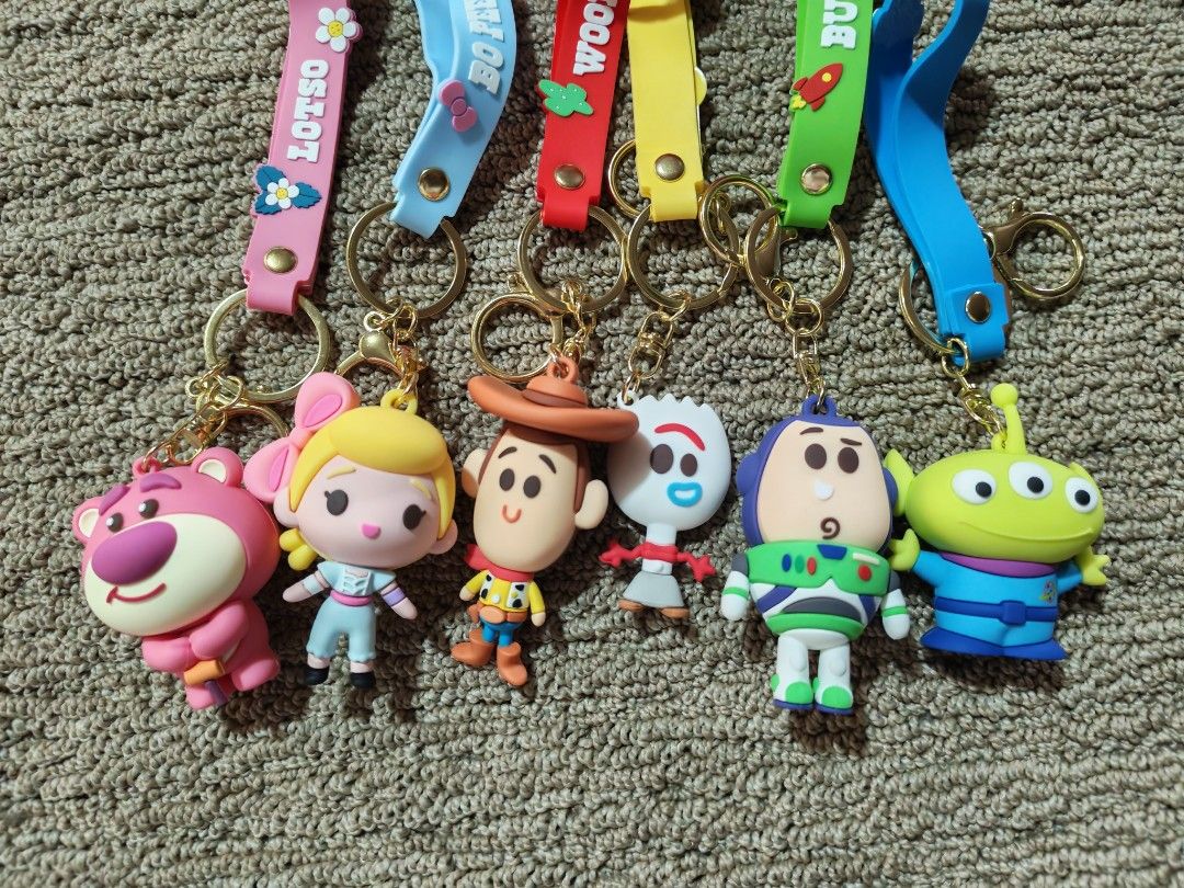 Disney Pixar Toy Story Character Keychains (Category: Character Goods) located in Quezon City. Submitted by danilo.danilo4 (Listing ID 1452807729, Image 1). Description: - Get all three iconic Toy Story characters: Alien, Buzz Lightyear, and Forky! - Each keychain comes in its original, unopened box. - Perfect for decorating your bags, backpacks, or keys. - An ideal gift for any dedicated Toy Story fan. - Limited stock available – don't miss out!