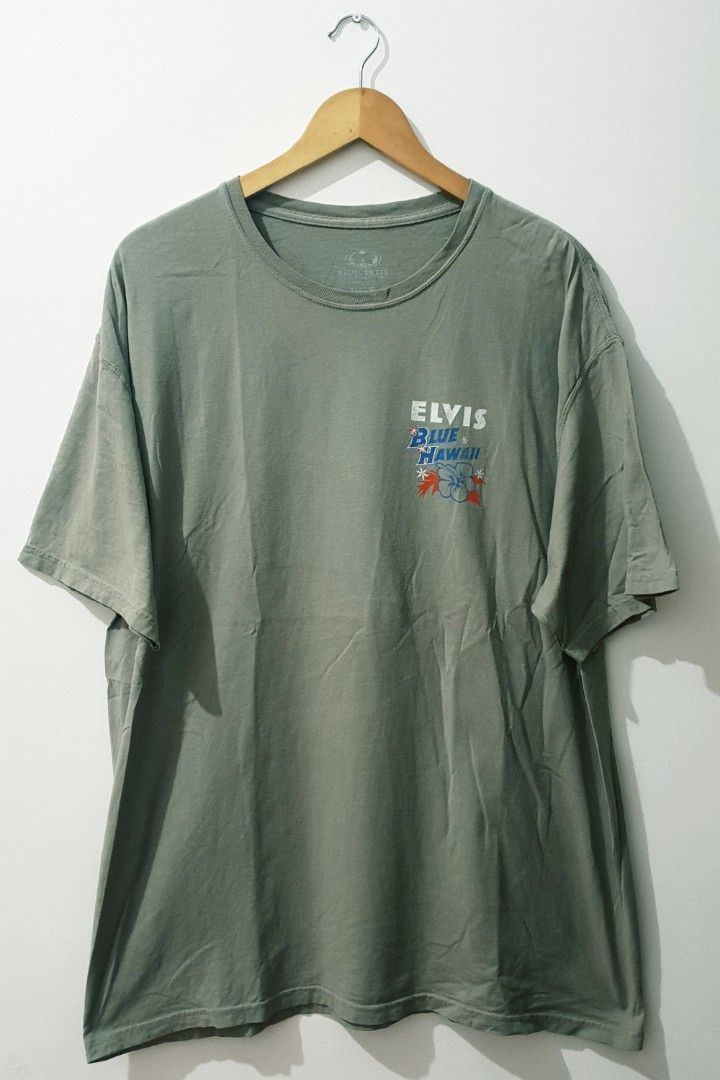 Elvis Presley (Blue Hawaii 1961) (Category: Tshirts & Polo Shirts ) located in Taguig. Submitted by thriftedminds (Listing ID 1453440794, Image 1). Description: Item: Elvis Presley (Blue Hawaii 1961)🔥 Size: OPT Malibu Shirts Dates 2022 (XL) Width: 23 Length: 31 Condition: Excellent Issue: Hairline, Tiny pinhole DM to purchase 📩.