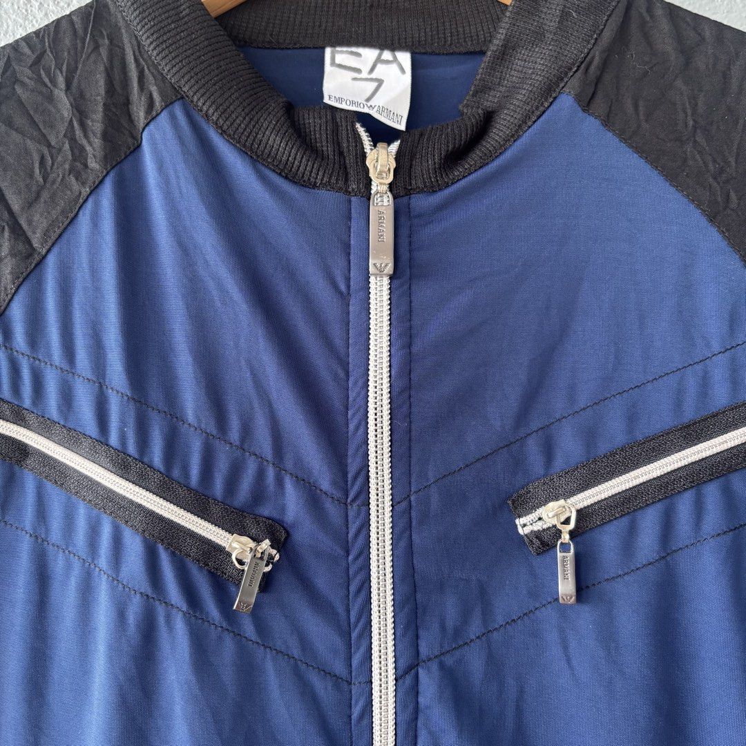 Emporio armani zip up tee (Category: Activewear) located in San Fernando. Submitted by diff.thr1ft (Listing ID 1453468459, Image 3). Description: For sale Excellent condition Fit m ti large.