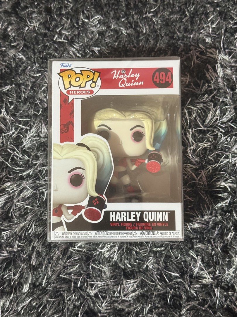 Funko Pop Heroes Harley Quinn 494 (Category: Designer & Blind Box Toys) located in Cainta. Submitted by deynamaree (Listing ID 1453615671, Image 1). Description: Funko Pop Heroes Harley Quinn 494 ୨ৎ Displayed Only ୨ৎ RFS: Decluttering ୨ৎ MOP: GCash / Gotyme.