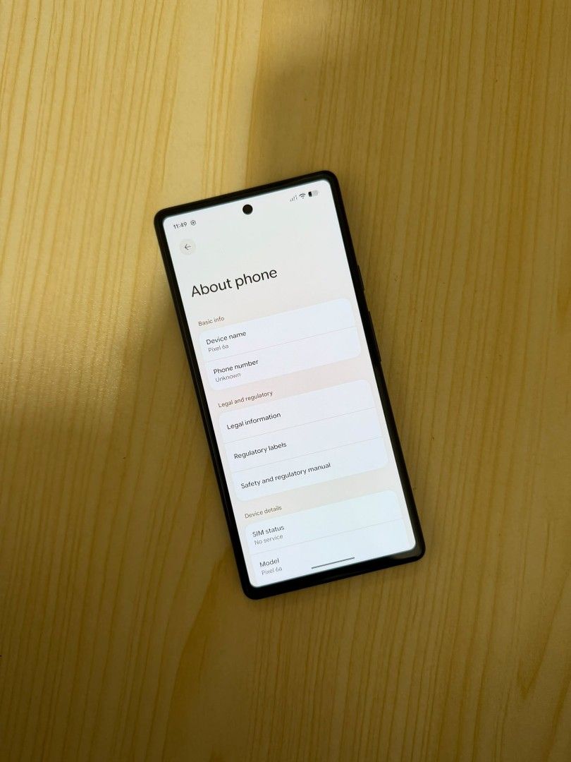Google Pixel (Category: Google Pixel) located in Singapore. Submitted by alberteins (Listing ID 1453599009, Image 3). Description: Google pixel 6a Black color 128gb , good condition everything works fine, can check before buying.only phone.