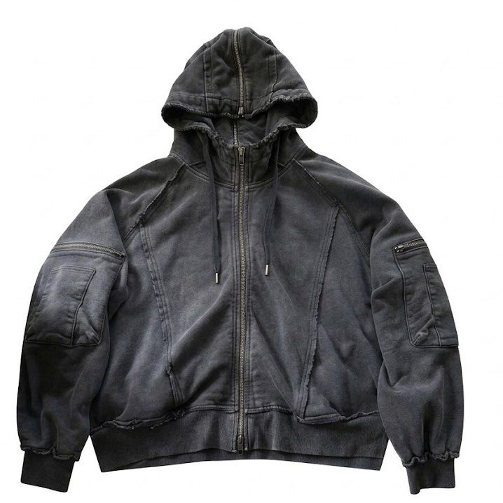 HARE Japan Zip-Up Distressed Hoodie (Category: Hoodies) located in Manila. Submitted by lostfromsanity (Listing ID 1453484074, Image 1). Description: HARE Japan exclusive brand Retails for 24,000 Yen / 9,400 php Negotiable Unused No issues Dm for more info Size S on tag but quite big Boxy bomber typa fit 24x27.