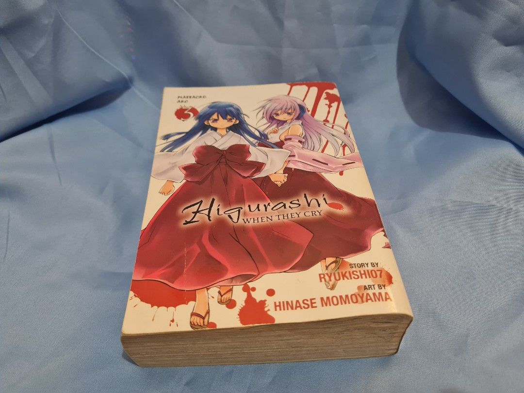 Higurashi When They Cry Manga Vol 3 (Category: Comics & Manga) located in Cavite. Submitted by taiyaki_iris (Listing ID 1453517895, Image 1). Description: - MOP: Gcash/Maya - MOD: JnT - LOC: Dasma Cavite.