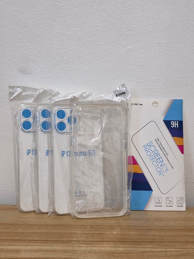 iPhone 13 Pro Max Clear case (Transparent) (Category: Cases & Sleeves) located in Quezon City. Submitted by drei06 (Listing ID 1453533077, Image 1). Description: iPhone 13 Pro Max Clear case (Transparent) Brand new/unused For Sale (P150 for all) Selling as pack only All unused 3x generic clear case 1x space clear case 4x hydrogel screen protector RFS: Declutter Location/Pick up/Meet up: - Tomas morato, Scout area - Timog Avenue Delivery: (Fees ar