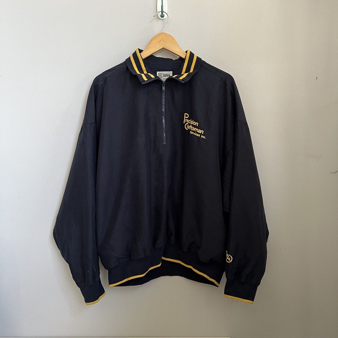 Java half zipper jacket oversize (Category: Coats, Jackets and Outerwear) located in Kota Bharu. Submitted by take-on (Listing ID 1453474788, Image 1). Description: For sale Java half zipper jacket oversize Condition good xde koyak faded stain Size L p25xL27 inches 100% ori More info 0179859613.