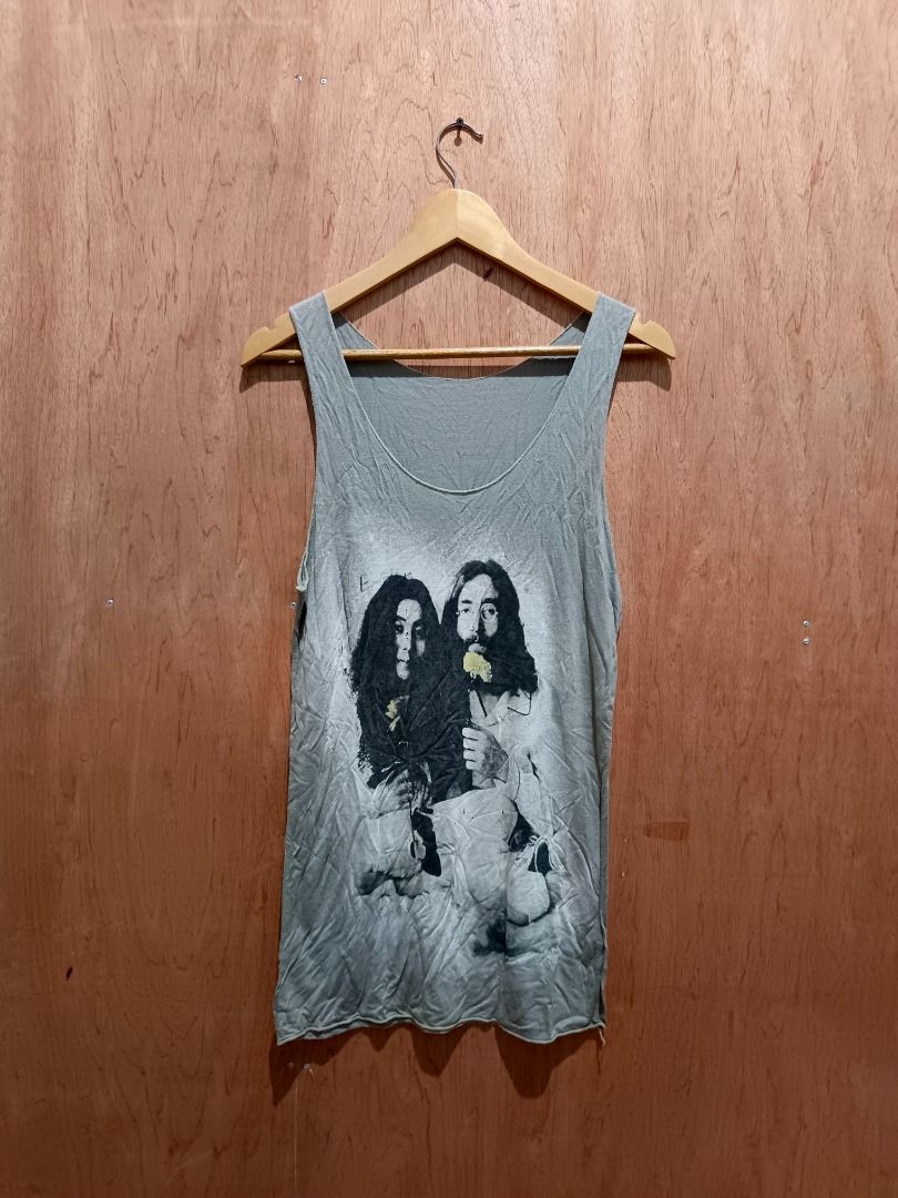 John Lennon & Yoko ono vintage top (Category: Tshirts & Polo Shirts ) located in Davao. Submitted by plan-b (Listing ID 1453552787, Image 1). Description: Dimes - 16.5x30 Stretchy Multiple holes No tags.