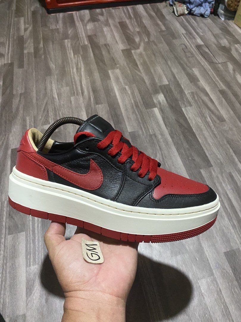 Jordan 1 Elevate Low BRED (Category: Sneakers) located in Cebu City. Submitted by freemoon.b85e0c (Listing ID 1453621444, Image 1). Description: Air Jordan 1 Elevate Low “BRED” Legit/Slightly used/Unisex Size 7 usM/8.5W/6.5 uk/40 eur/25.5 cm Price 1680 plus sf Good condition.