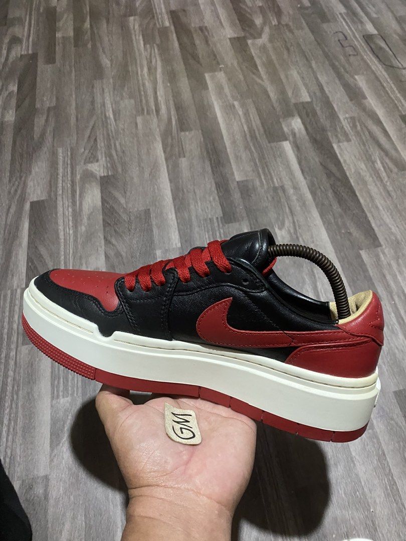 Jordan 1 Elevate Low BRED (Category: Sneakers) located in Cebu City. Submitted by freemoon.b85e0c (Listing ID 1453621444, Image 2). Description: Air Jordan 1 Elevate Low “BRED” Legit/Slightly used/Unisex Size 7 usM/8.5W/6.5 uk/40 eur/25.5 cm Price 1680 plus sf Good condition.