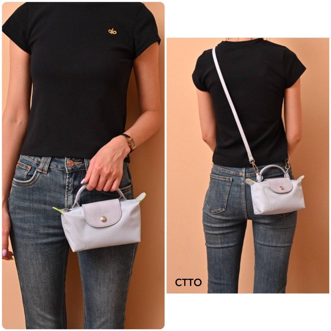LONGCHAMP Le Pliage Pouch with Crossbody Strap (Category: Luxury Bags & Wallets) located in Las Pinas. Submitted by shopchln (Listing ID 1453576419, Image 2). Description: 📢PLEASE READ BEFORE MAKING AN OFFER -Making an offer/buying this item means you agree to all these terms and conditions. FOR AUTHENTICITY PLEASE READ ➡️ 'FAQs and FACTS regarding our items', https://carousell.app.link/MD5Ku2xFRWb ​✅️Actual Photos & Visual Accuracy -​We take pr