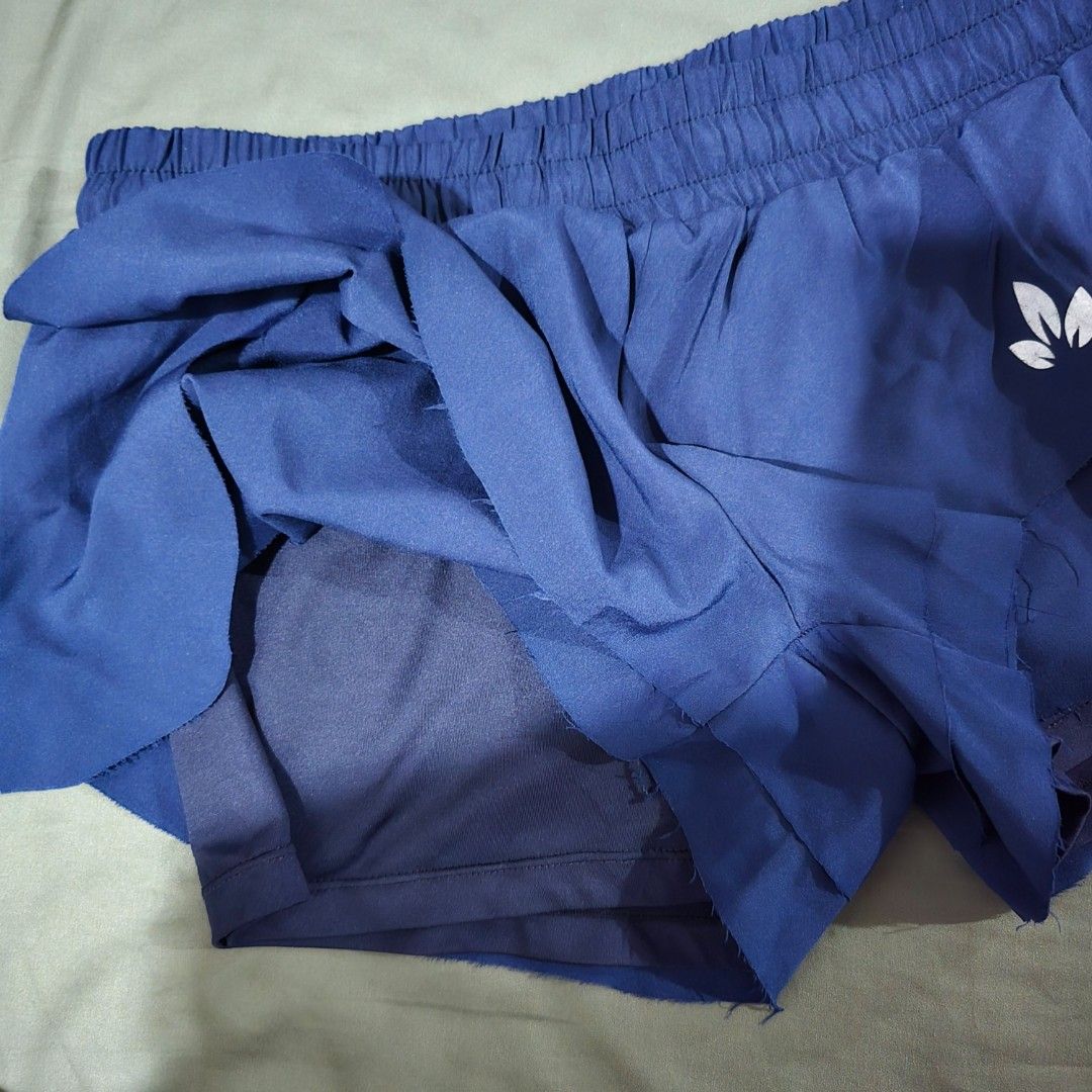 Lotus Activewear Blue Running Shorts (Category: Activewear) located in Manila. Submitted by cat.dee (Listing ID 1453491549, Image 2). Description: - Lotus Activewear blue running shorts - Comfortable elastic waistband - Built-in inner lining for added support - Lightweight and breathable fabric - Ideal for workouts, running, or casual wear.