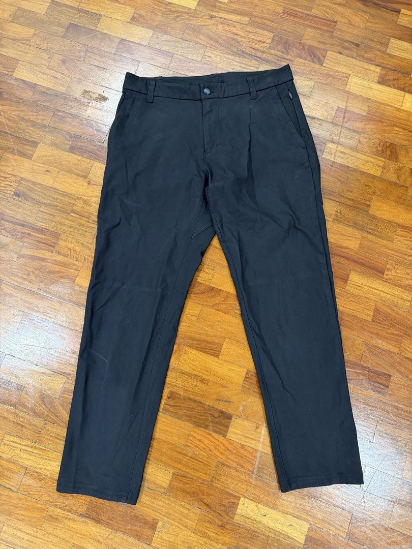 Lululemon & Uniqlo Men's Pants, Shorts, and Jacket Bundle (Category: Activewear) located in Manila. Submitted by hmwfzmm49z77022 (Listing ID 1453585700, Image 2). Description: Lulelemon - 1500 each Abc classic-fit trouser (8400 retail) minimal use and needs a wash - size 30 Abc classic fit 5 pocket (8400 retail) Minimal use needs a wash - Size 30 Black jacket Minimal use needs a wash Dm for measurements Brown jacket Minimal use needs a wash Dm fo