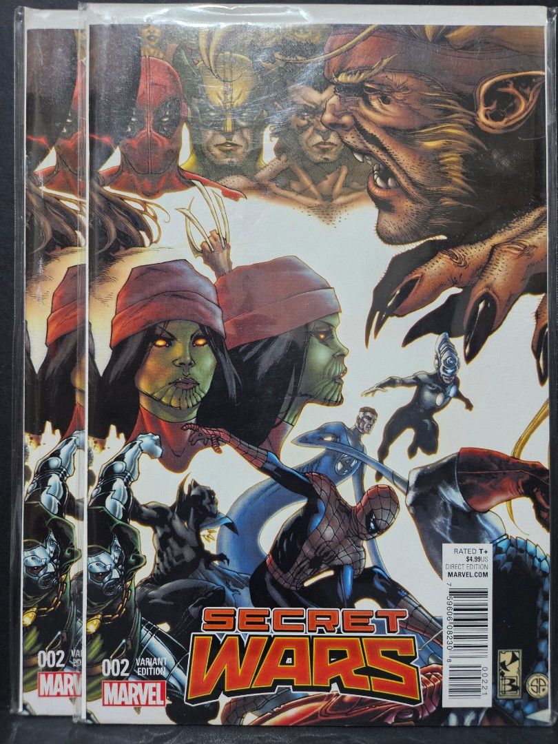 Marvel Comic Secret Wars #2. Rare HTF Incentive 1:20 Simone Bianchi Variant (Category: Comics & Manga) located in Mandaluyong City. Submitted by outta.knowhere (Listing ID 1453437481, Image 1). Description: 🚀Secret Wars #2🚀 Rare HTF Incentive 1:20 Simone Bianchi Variant P290 F to VF- condition P490 VF to VF/NM condition (SOLD) 🔑1st appearance of God Emperor Doom, an all-powerful, alternate realitv version of Doctor Doom Possible Avengers Dooms