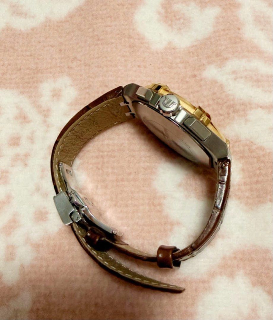 Maurice Lacroix Watch (Category: Luxury Watches) located in Quezon City. Submitted by liezl.marie (Listing ID 1453488439, Image 3). Description: Authentic Maur!c€ Lacr0ix Quartz Chronograph featuring a two-tone stainless steel and yellow gold bezel with its iconic claw design. - In excellent condition -44mm 42,500 Open for layaway. Disclaimer: We are not affiliated, associated, authorized, endorsed by or in any way officially connected with any o