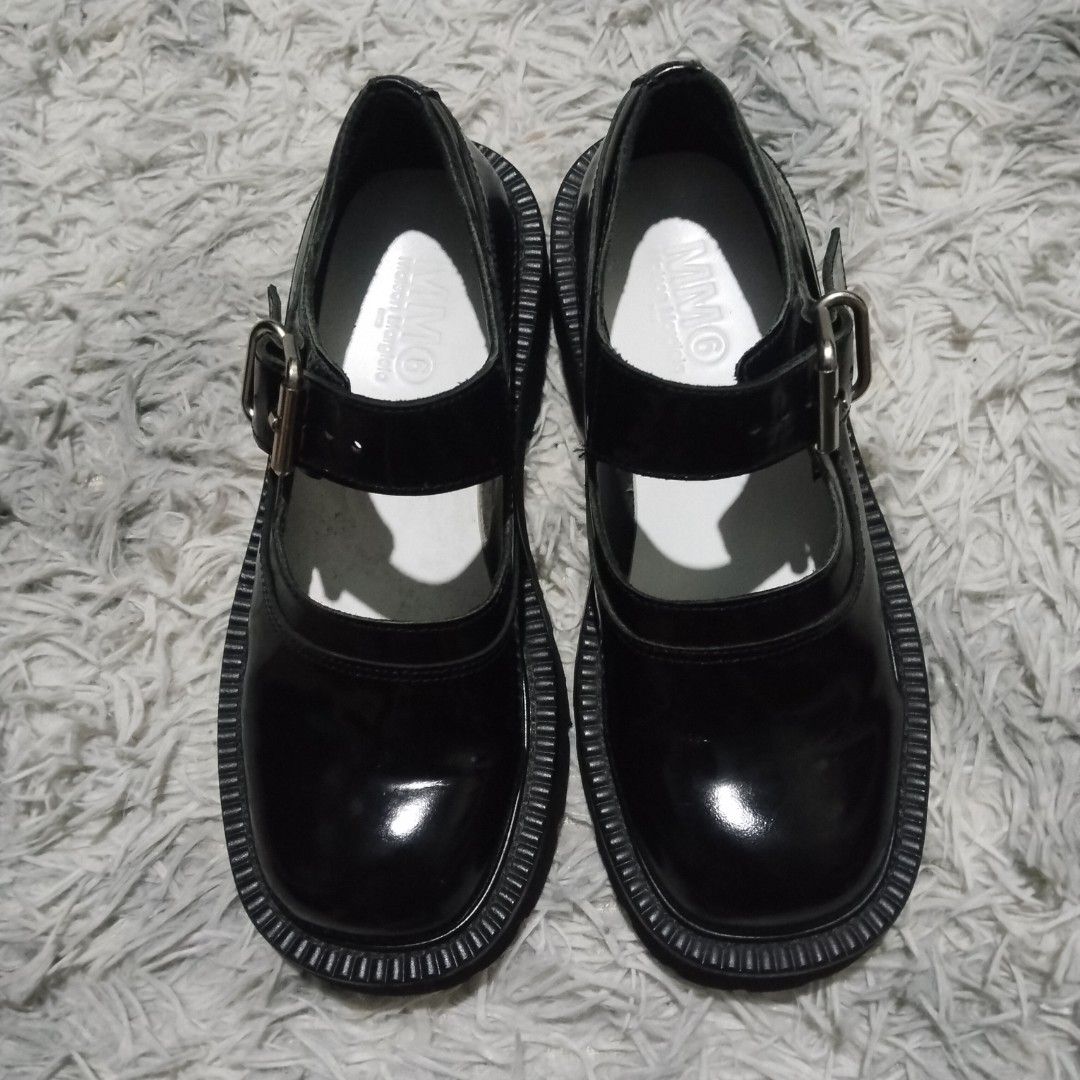 MM6 Maison Margiela Leather Mary Jane Shoes (Category: Heels) located in Cavite. Submitted by realdeal98 (Listing ID 1453610522, Image 3). Description: MM6 Maison Margiela Leather Mary Jane Chunky Shoes - Authentic - Size 36 Measurement: 24 cm insole 3000 shipped via JNT.