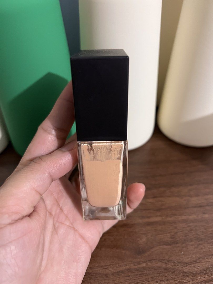 NARS Sheer Glow Foundation - Salzburg (Category: Makeup) located in Taguig. Submitted by eybi.ph (Listing ID 1453431803, Image 2). Description: 80% full - NARS Sheer Glow Foundation - Shade: Salzburg - Type: Liquid foundation - Coverage: Medium - Condition: Bottle shows remaining product, selling as is..