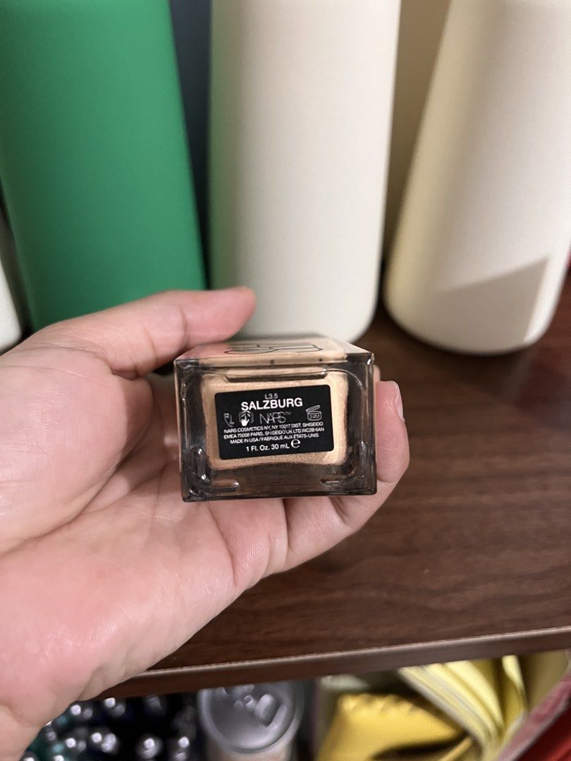 NARS Sheer Glow Foundation - Salzburg (Category: Makeup) located in Taguig. Submitted by eybi.ph (Listing ID 1453431803, Image 3). Description: 80% full - NARS Sheer Glow Foundation - Shade: Salzburg - Type: Liquid foundation - Coverage: Medium - Condition: Bottle shows remaining product, selling as is..
