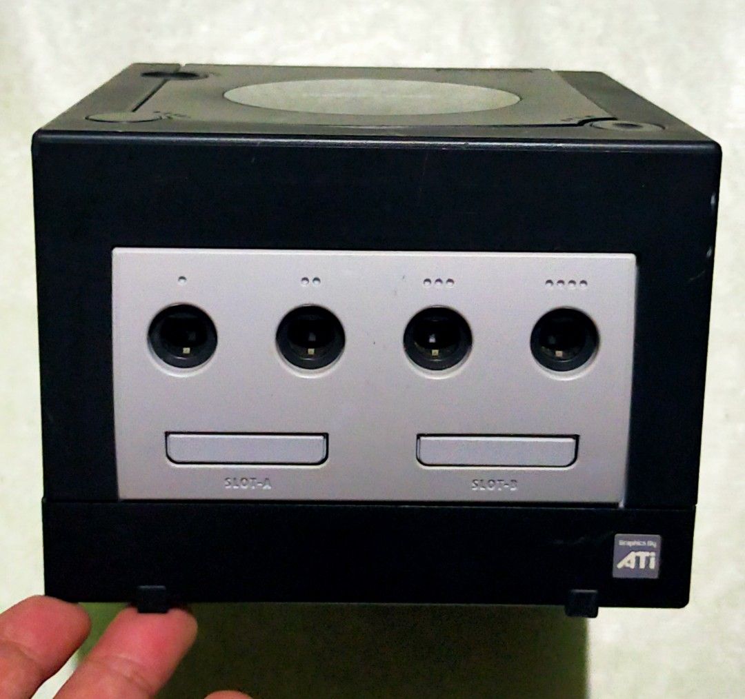 Nintendo GAMECUBE (Category: Nintendo) located in Manila. Submitted by elilee_80 (Listing ID 1453524845, Image 2). Description: FOR SALE! Nintendo GAMECUBE (Black) UNTESTED wala kasi accessories kasama! WALANG SIGN NG DAMAGE/ CORROSION/ REPAIR Etc. MAKINIS PA! Imported from japan In good condition AS-IS! 1,500php PAYMENT: Gcash/Cebuana SHIPPING: LBC/ J&T PICKUP: Lalamove/Grab/Mr.Speedy/Tok-Tok! MEETUP: SM angono.
