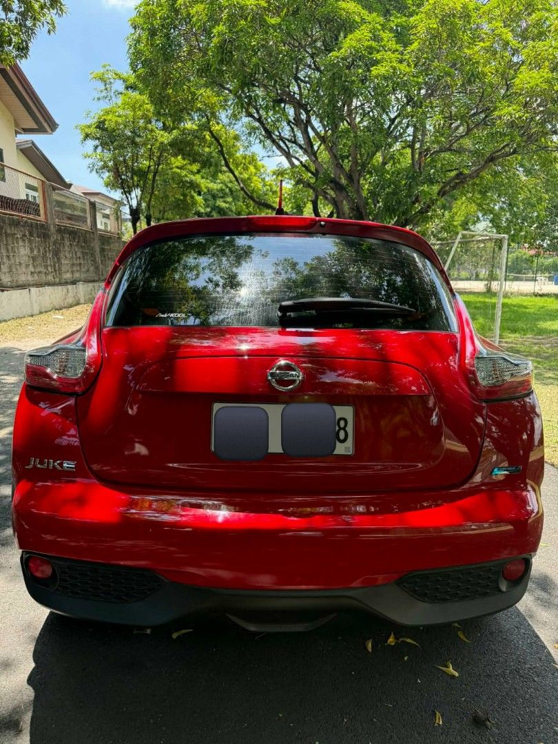 Nissan Juke 1.6 CVT Auto (Category: Used Cars) located in Pasig City. Submitted by ladylynman20569 (Listing ID 1453455504, Image 3). Description: Nissan Juke 1.6 CVT Gas Automatic Transmission Year: 2017 24k mileage only 1st owner Lady driven Very well maintained Leather seat cover New set of tires New battery very fresh in/out neg. for sure buyer RFS:upgrading. thank you.