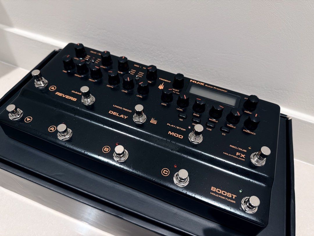 NUX Trident multi effect processor (Category: Musical Instruments) located in Kuala Lumpur. Submitted by mr__jai (Listing ID 1430364062, Image 2). Description: Let go because not use to this. Almost new and kept nicely..