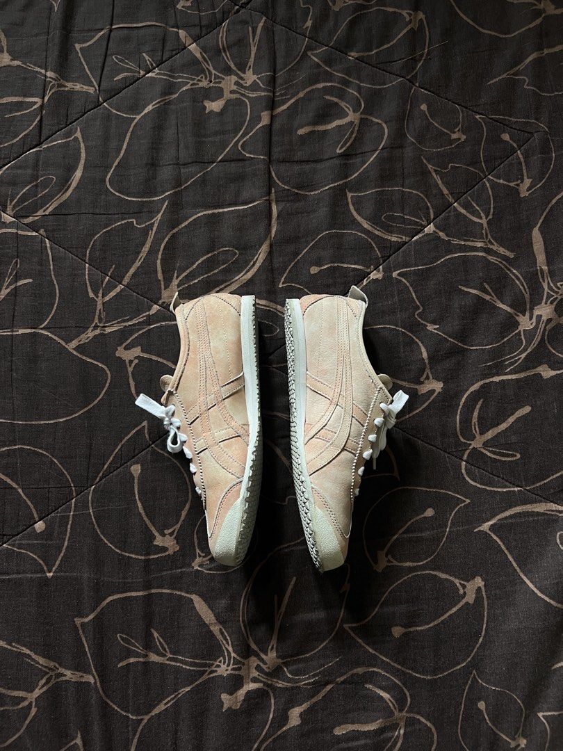 Onitsuka Tiger Mexico 66 Sneakers Pink Authentic (Category: Sneakers) located in Quezon City. Submitted by p.inces (Listing ID 1453496429, Image 1). Description: rfs: bigger than my size - Onitsuka Tiger Mexico 66 sneakers - Color: Light pink/beige - Classic design with signature stripes - White laces - Comfortable for everyday wear - Soles show some signs of wear US 7 1/2 EU 39.