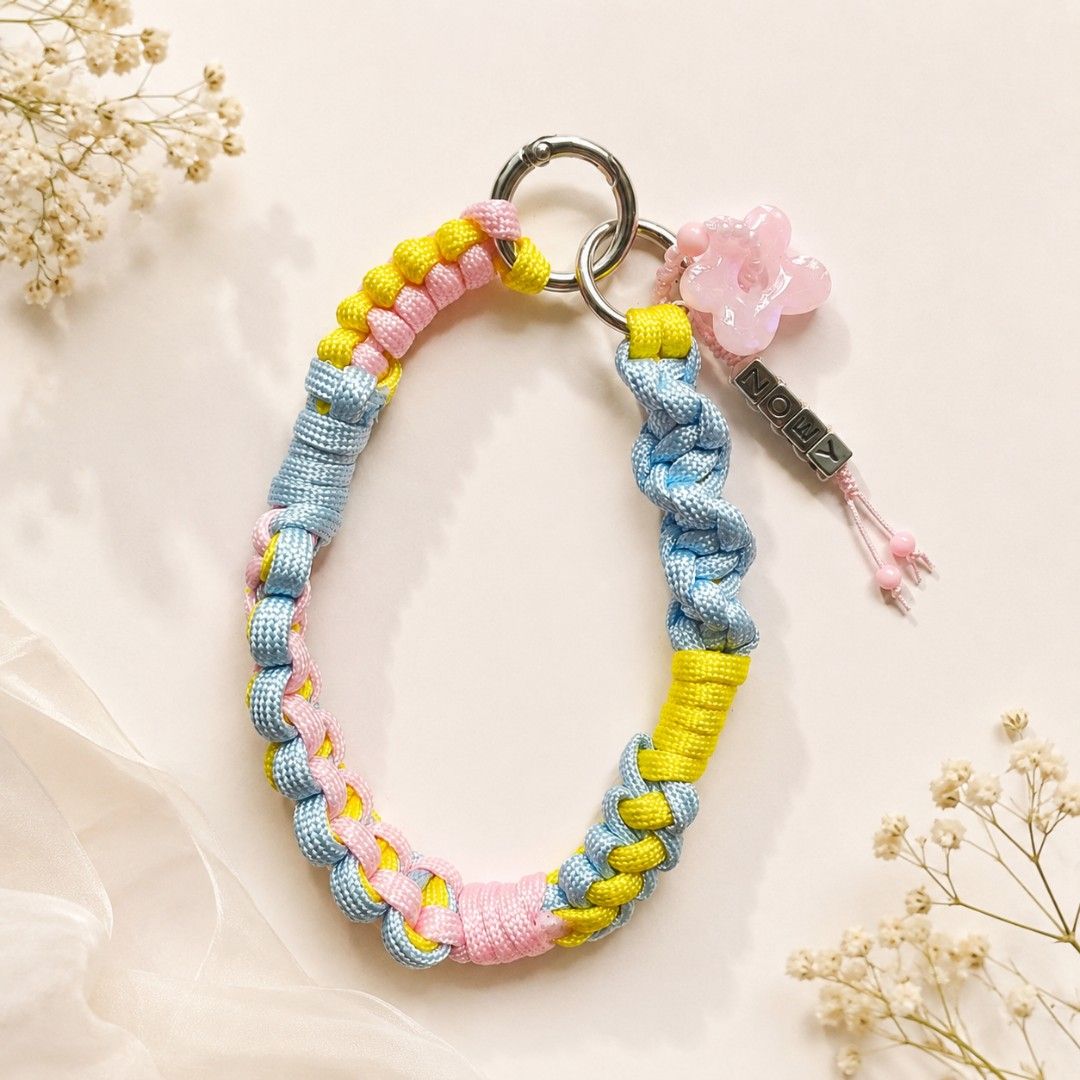 Paracord Phone Strap (Category: Mounts & Holders) located in Manila. Submitted by thestylevixen (Listing ID 1453507368, Image 1). Description: Paracord Phone Strap - handmade with durable Paracord that can be used as phone strap or tote bag strap - can be personalized - available in candy cotton, midnight eclipse, bts purple, Sahara, sporty Atlas colors - fits standard wrist size #paracordstrap #paracord #phonestraps #camerastrap.