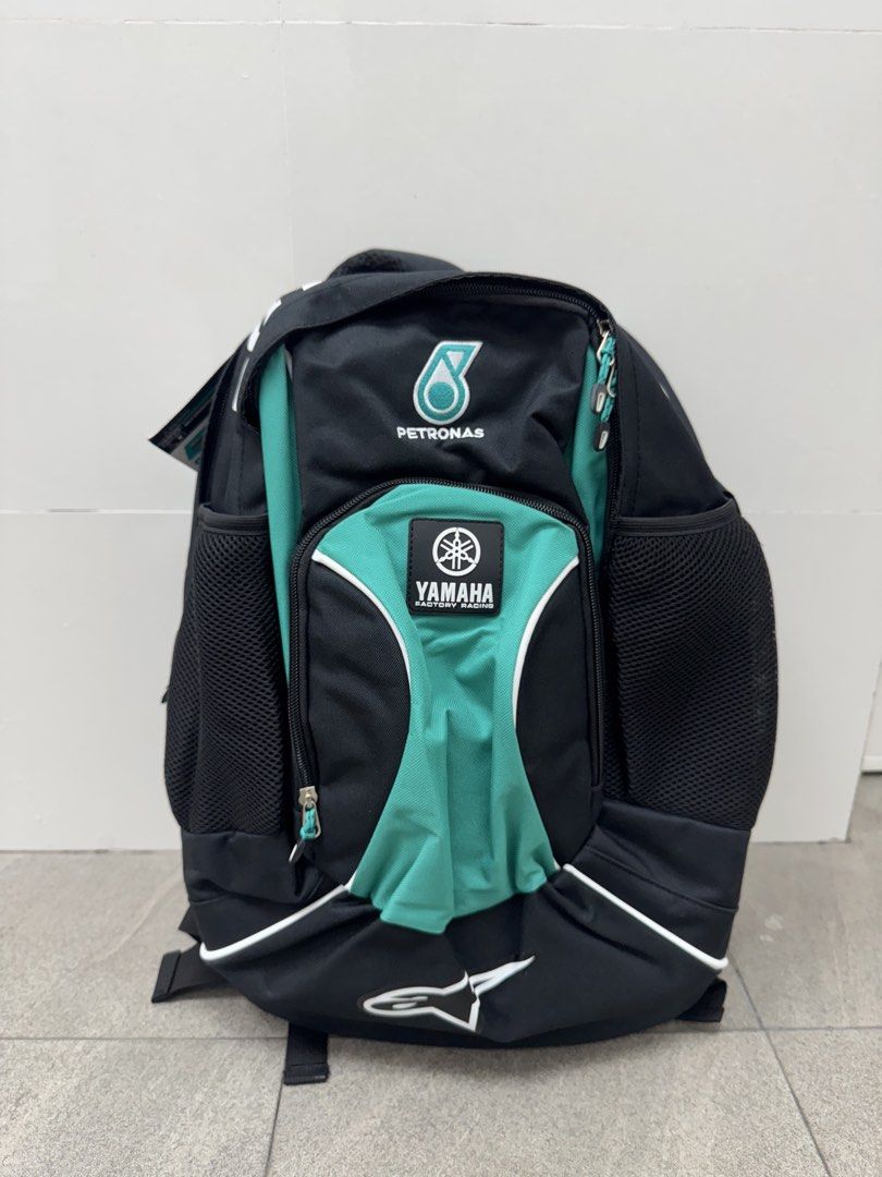 Petronas Yamaha MotoGP Team Backpack (Category: Helmets and other Riding Gears) located in Manila. Submitted by pulapula3 (Listing ID 1453548120, Image 1). Description: Petronas Yamaha MotoGP Team Backpack * Fits Full Size Helmet * Brand New ₱4500 📍 Manila.