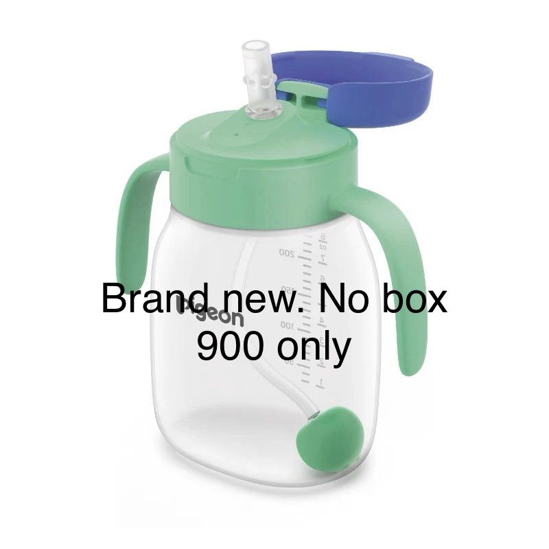 Pigeon Soft touch weighted straw cup with gravity ball (Category: Weaning & Toddler Feeding) located in Caloocan City. Submitted by kianoto (Listing ID 1453508192, Image 1). Description: No box Washed and Sterilized only.